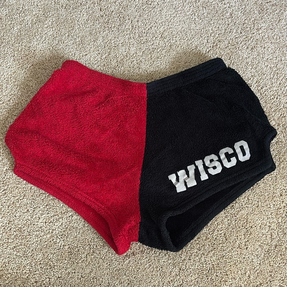 Wisconsin Badgers Fuzzy Pajama Shorts